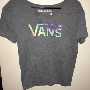Grey Vans V-neck